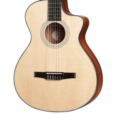Taylor 312ce-N Nylon String Grand Concert Acoustic-Electric Guitar - Natural for sale