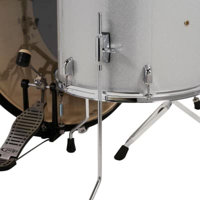 PDP Centerstage 5-Piece Drum Set (22" Bass, 10/12/16" Toms, 14" Snare) in Diamond White Sparkle image 6