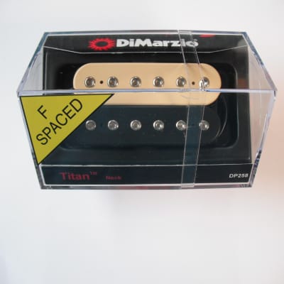 Dimarzio Titan F Spaced 6 String Pickup Set, Nickel Covers, | Reverb