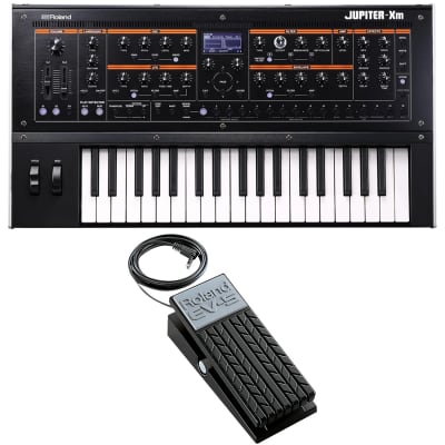 Roland Jupiter-Xm 37-Key Portable Synthesizer w/ EV-5 Controller/Expression Pedal