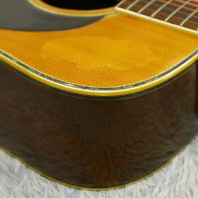 Vintage 1970's made Japan vintage Acoustic Guitar Westone W-40 Jacaranda body Made in Japan image 14