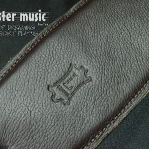Levy's M4GF-DBR Padded Garment Leather 3.5" Guitar/Bass Strap
