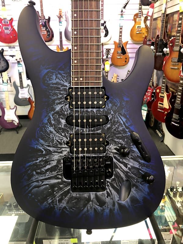 Ibanez S770CZM Solidbody Electric, Cosmic Blue Frozen Matte image 1