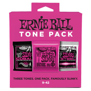 Ernie Ball 3333 Slinky Tone Pack Electric Guitar Strings Triple Variety Pack - (9-42)