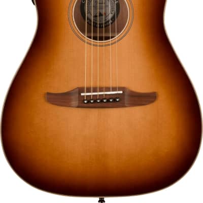 Fender Malibu Classic Electro-Acoustic Guitar, Aged Cognac Burst image 2