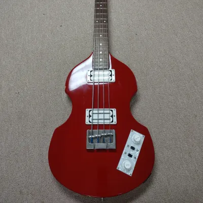 Greco VBS-500 MIJ Beatle-style Bass - Early 2000s, Red image 1