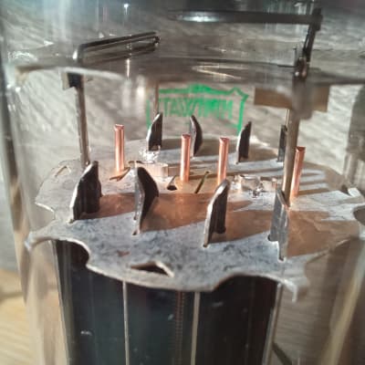 Super rare 1963  NOS MULLARD 6080 BLACK PLATE  triple mica Mitcham  PERFECT  balance super strong  Miniwatt label AJ1 model CV2984 6AS7 5998 image 19