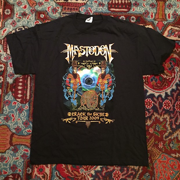 MASTODON Crack the Skye Tour 2009 / Original Concert T-Shirt/Excellent  PSYCHEDELIC Graphics MINT NOS | Reverb