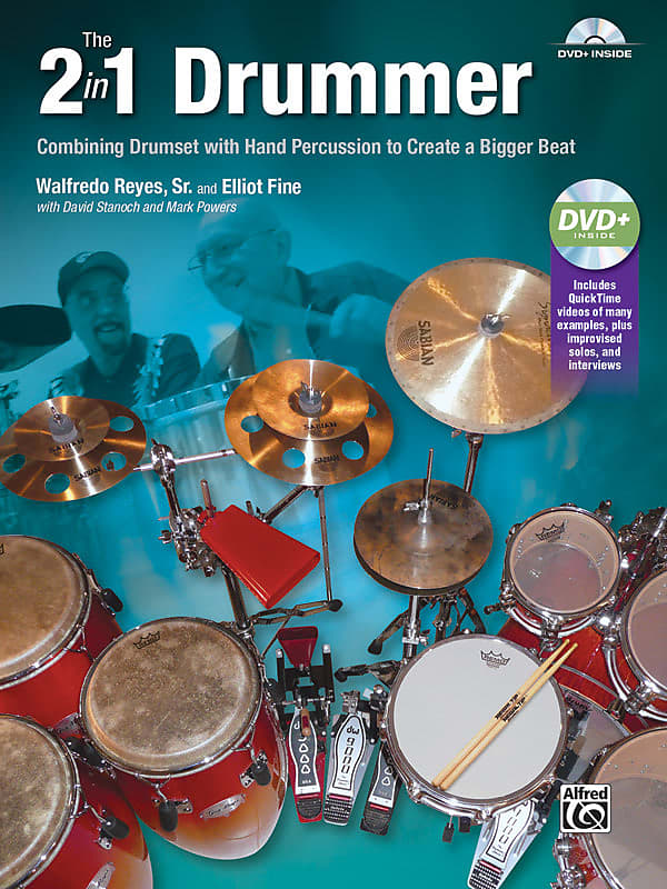 The 2-in-1 Drummer - by Walfredo Reyes, Sr. and Elliot Fine with David Stanoch and Mark Powers - 00-41451 image 1