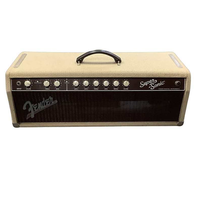 Fender Super Sonic 60W Head with Bottom Flap, Right Pocket and