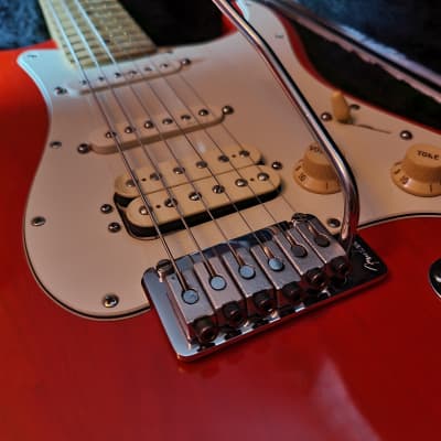 Fender American Deluxe Fat Stratocaster unique Locking Tremolo 2000 Red image 3
