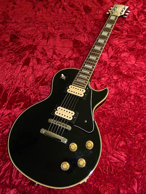 MAXX Japan Les Paul Custom Style Copy 1979 Black Body | Reverb Canada