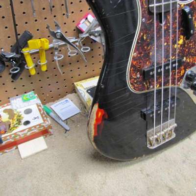 Bluesman Vintage Eldorado Jazz Bass with options - Black Relic Over Sunburst - Brand New! We are Authorized Dealers! image 8