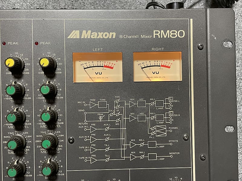 Yahoo!オークション - Maxon RM80 8チャンネルミキサー ジャンク