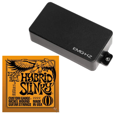 EMG HZ H4 & H4A Passive Pickup Set Black | Reverb