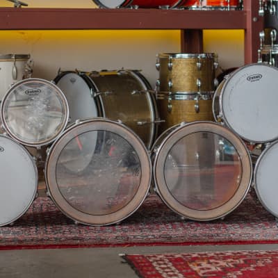 Ludwig 1970s Concert Tom Set in Chrome Over Wood - 6.5x10, 8x12, 9x13, 10x14, 12x15, 14x16 image 5