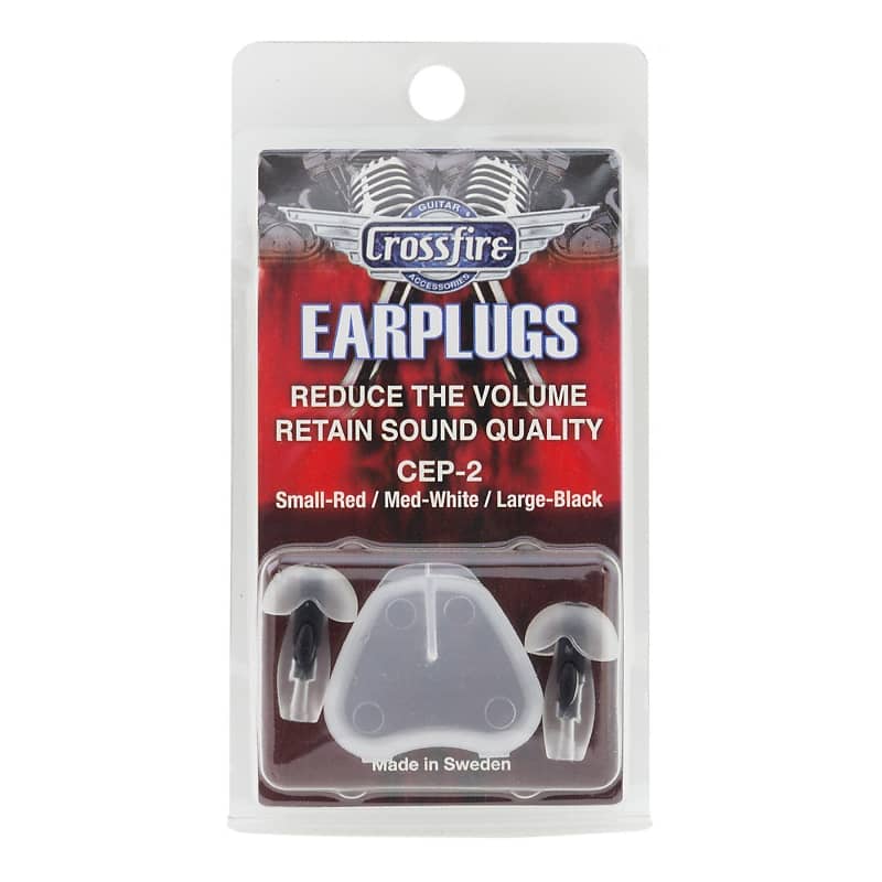 Crossfire Deluxe Earplugs (Large Black) Reverb