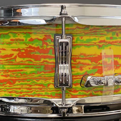 Ludwig 5x14" Classic Maple Snare Drum - Citrus Mod image 4