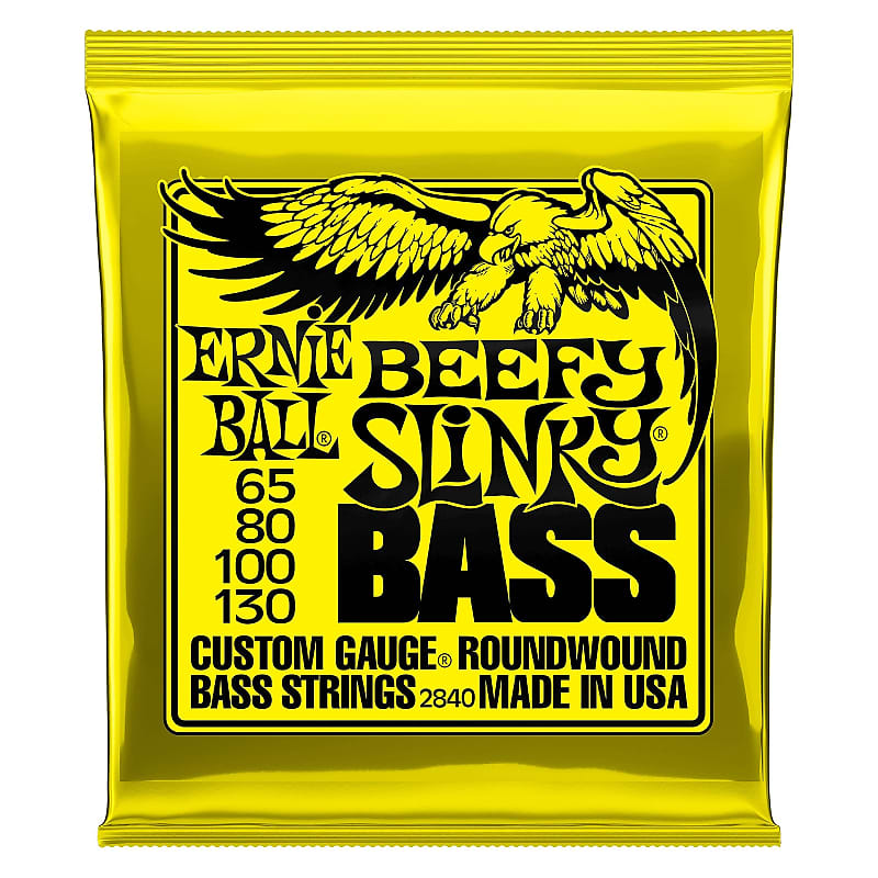 Ernie Ball P02840 Beefy Slinky Bass Strings (65-130) image 1