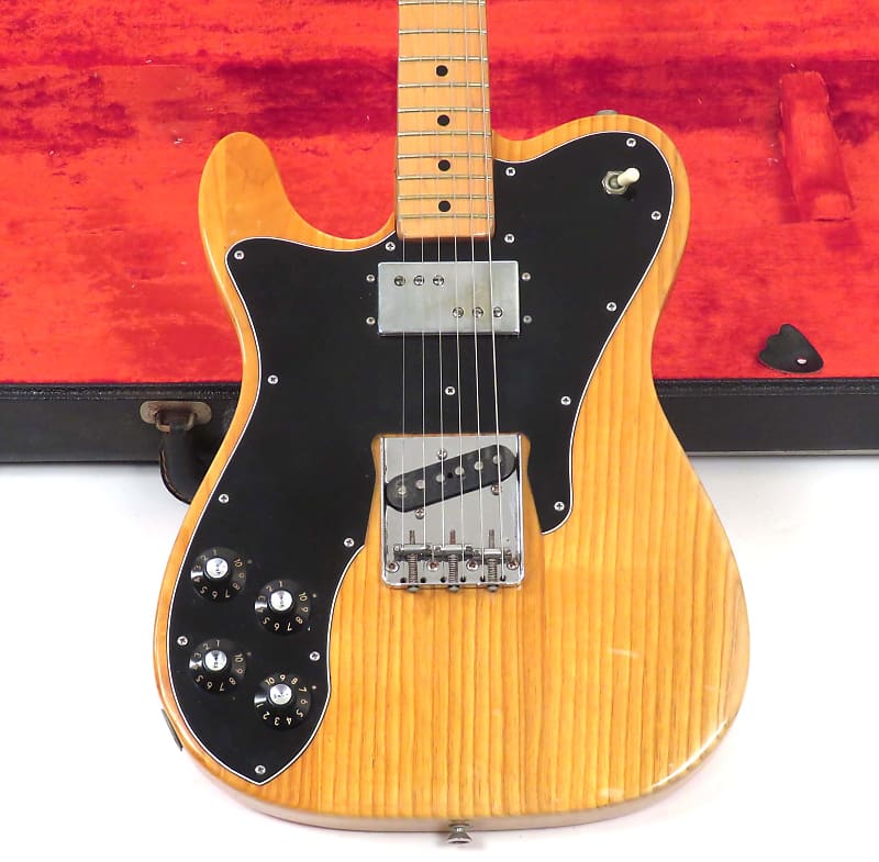 1976 Fender Telecaster Custom Natural Left Handed - Rare Lefty Tele - Original Case image 1