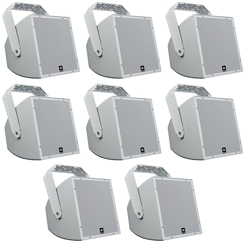 (8) JBL AWC129 12&quot; 200w Indoor/Outdoor 70V Surface Mount Commercial Speakers  			
