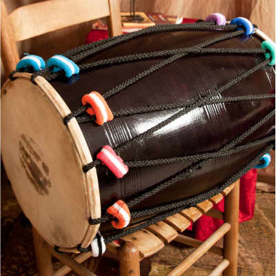Banjira DHOL With Goatskin Heads 14-By-25-Inch & Beaters image 2