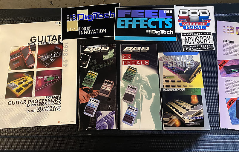 DOD Digitech Namm Catalog/Brochures/Stickers 1990’s Rare Reverb