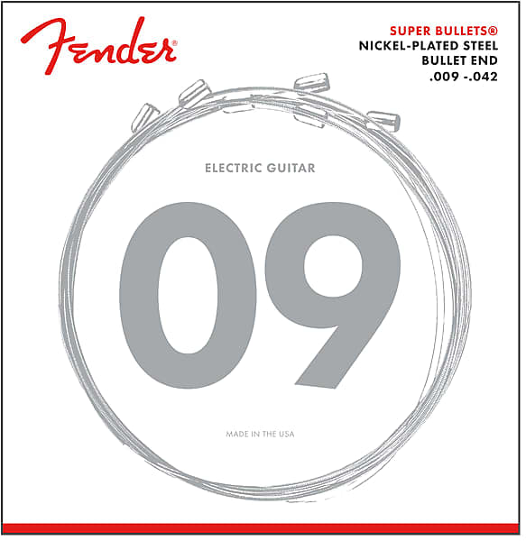 Fender 3250L Super Bullet Strings, Nickel Plated Steel, 9-42 image 1