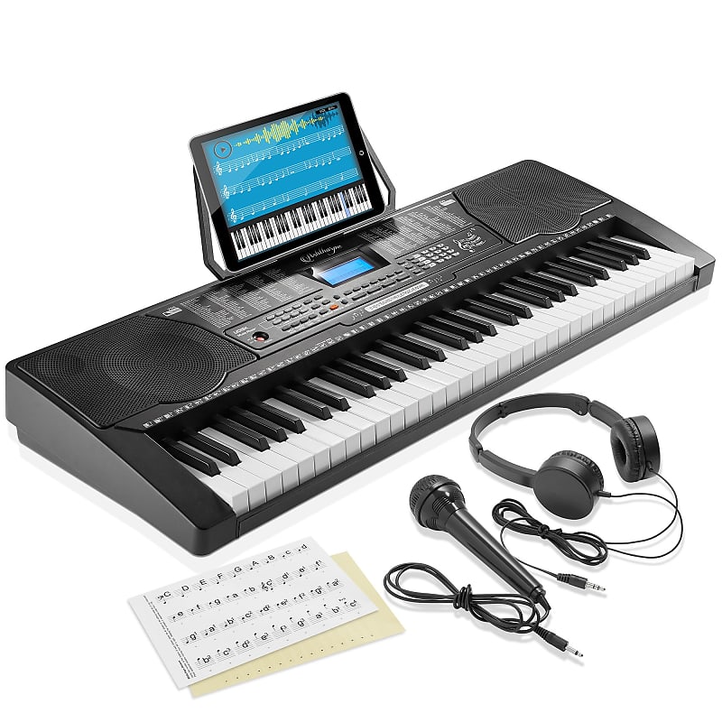 61-Key Digital Keyboard Piano with Full-Size Keys for