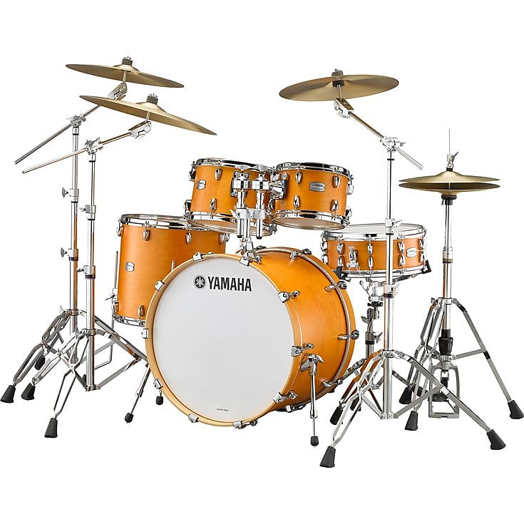 Yamaha Tour Custom Maple Caramel Satin Drum Set - 20x15,10x7,12x8,14x13 image 1