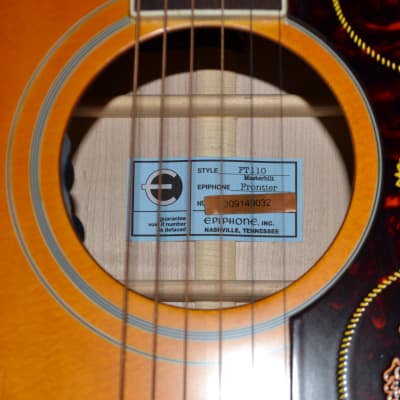 Epiphone Masterbilt Frontier Acoustic Electric - Iced Tea Aged