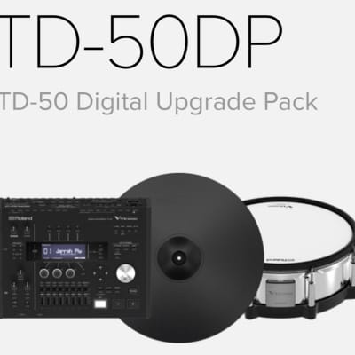 Roland TD-50DPA V-Drums Digital Upgrade Pack with TD-50 Module, PD-140DS Snare, CY-18DR Ride 2010s - Black