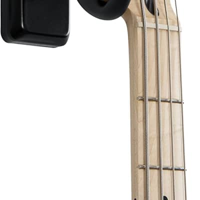 Gator Cases GFW-GTR-HNGRBLK Frameworks Wall Mounted Guitar Hanger with Black Mounting Plate image 2