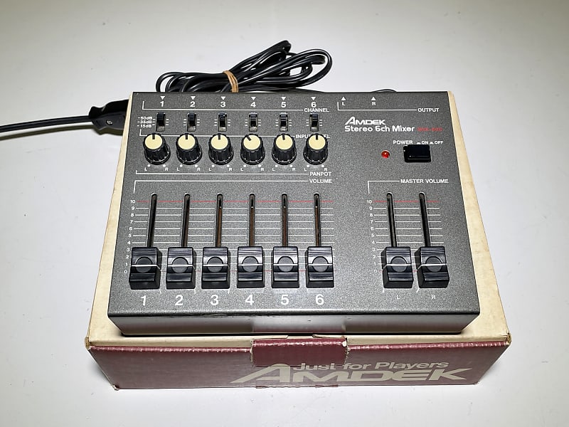 Amdek MXK-600 1980s Vintage Mixer with Original BOX
