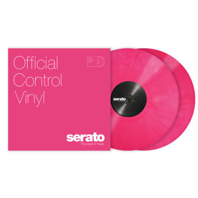 Serato SCV-PS-PNK-OV 12" Pink Control Vinyl Pressing for Serato DJ Pro (Pair) image 2