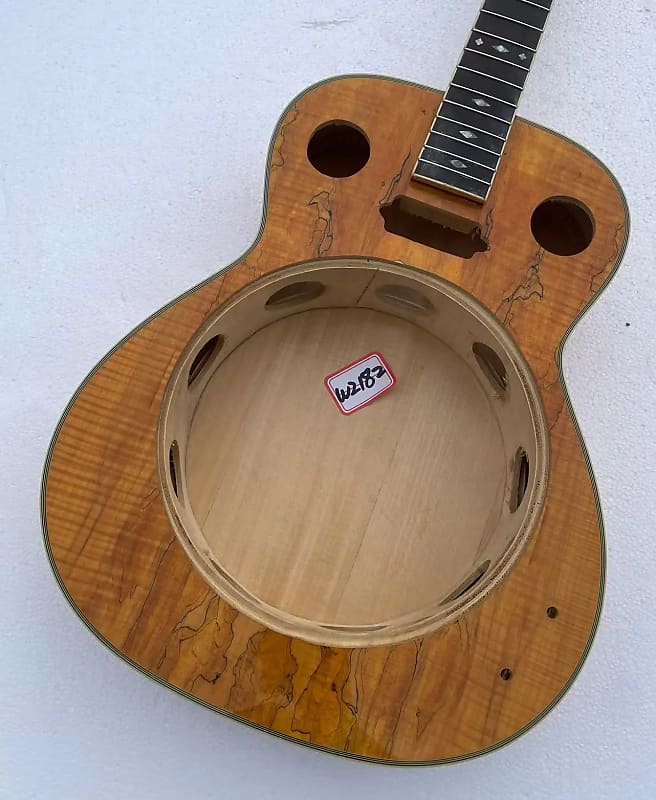 Resonator Electric Dobro Maple Top Body and Neck Reverb