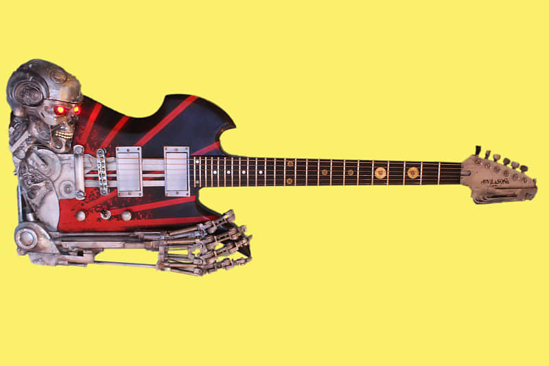 Custom guitar inspired by any movie or TV of your choice (made to order) - see photos for examples image 1