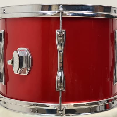Ludwig 70s Mach 4 drum set 13/16/24/5x14 Supra and canister throne. Red Silk image 18