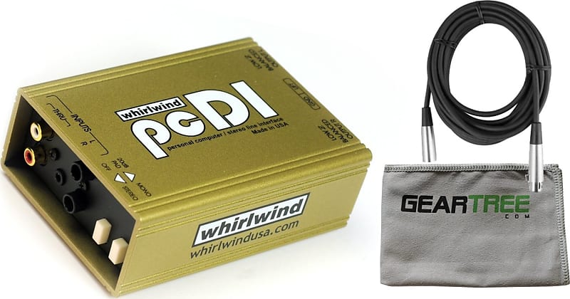 Whirlwind pcDI Direct DI Box w/ Cleaning Cloth and Cable