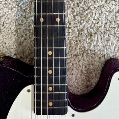 Fender Custom Shop 1960 Telecaster Journeyman Relic Elec Guitar - Purple Sparkle image 8