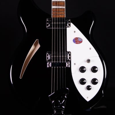 Rickenbacker 360 Semi Hollow Electric Guitar, JetGlo image 1