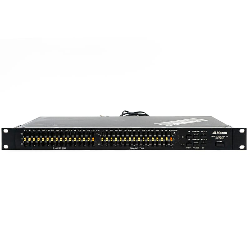 ギター Maxon DUAL 2/3 OCTAVE EQ GE1500 Maxon GE1500 Dual 2/3 Octave 2-Channel Equalizer / EQ