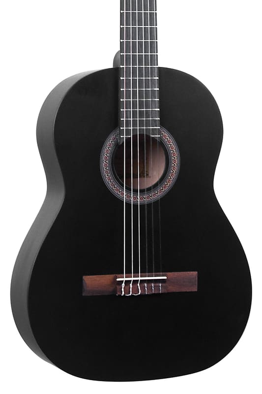 Lucida Classical 3/4 Acoustic Guitar - Matte Black image 1