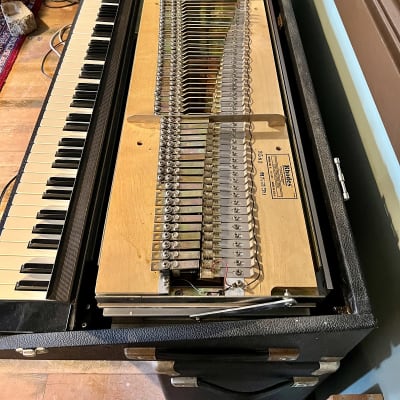 Rhodes Mark II Suitcase Piano 73-Key Electric Piano 1979 - 1983 - Black original vintage USA image 7