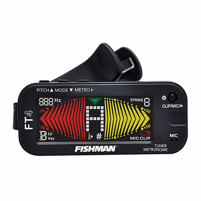 Fishman FT-4 Clip-On Digital Chromatic Headstock Tuner w/ Metronome image 1