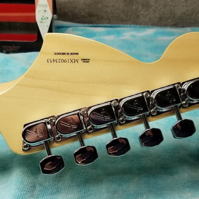 Custom  "Jazzstang "Jazzmaster Mustang Style Guitar, Jaguar Pickups, Tele Neck, Hemp Green Sparkles image 6