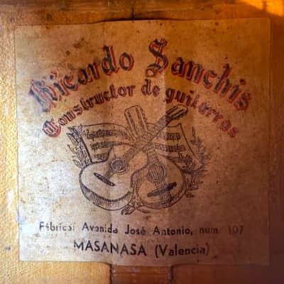 Ricardo Sanchis Nacher flamenco guitar ~1945 - old world flamenca (Santos Hernandez/Domingo Esteso) - check video! image 12