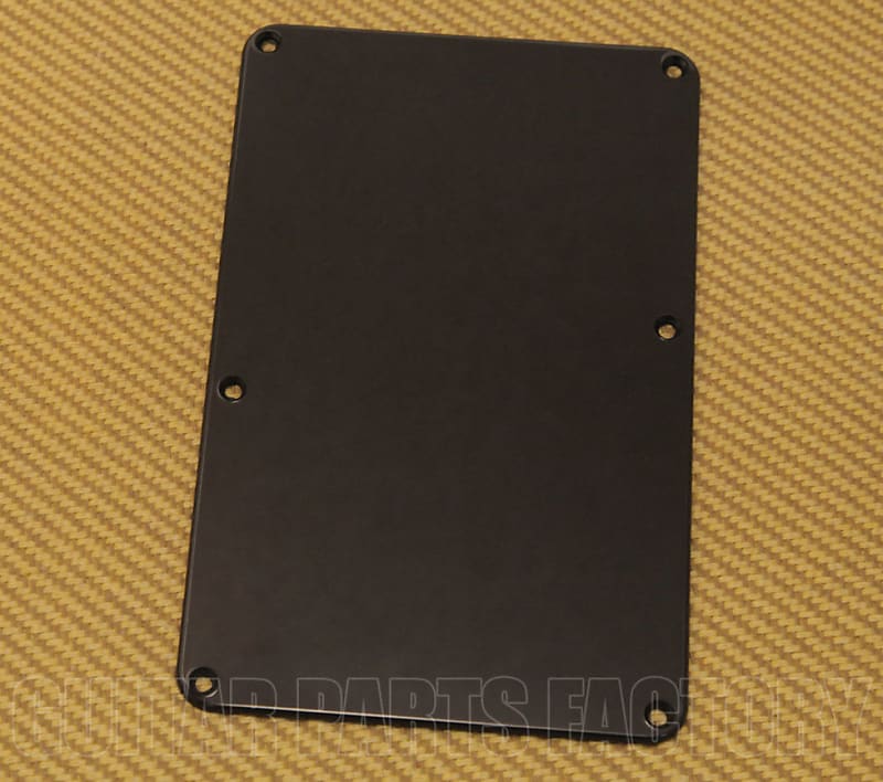 PG-0576-023 1-Ply Black No-Hole Guitar Back Plate For Stratocaster®/Strat image 1