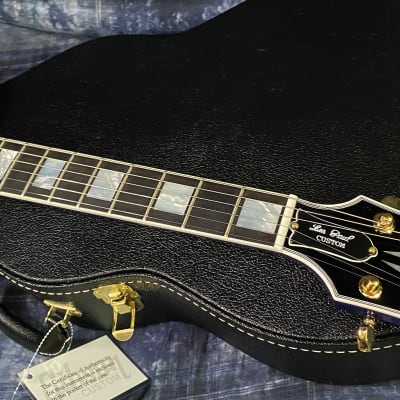 NEW ! 2024 Gibson Special Order Custom Shop Les Paul Custom Dealer Select - Dark Blue Sparkle - Authorized Dealer - 10.45 lbs - G03843 image 4