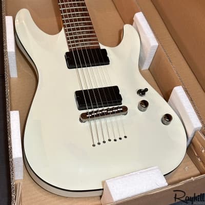 Schecter Demon-7 White 7 String Electric Guitar B-Stock image 6